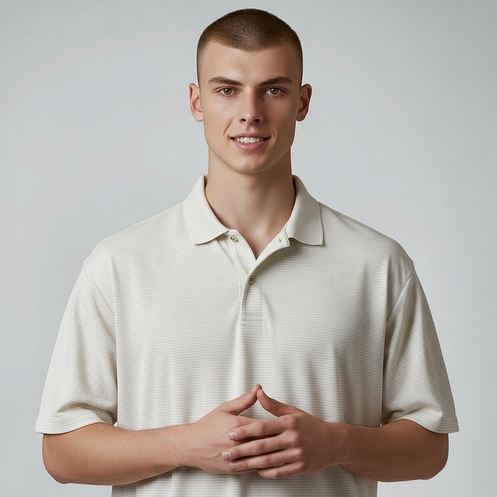 Tommy Bahama Cream Polo Shirt